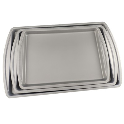 WSJ 174903 Nonstick Metal Cookie Sheet Pan Small Baking Pan Bakeware Rectangle Roasting Pan