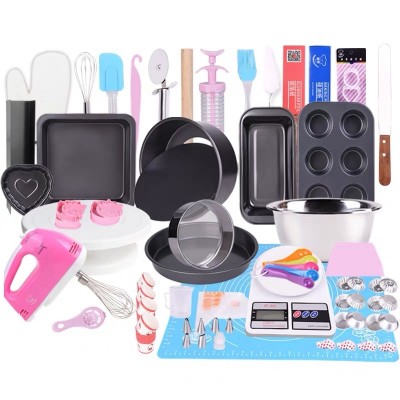 WSJ  Baking pan set  Baking pans for cakes with cake decoration baking tools for Oven