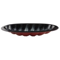 WSJ 112458 Nonstick Carbon Steel Bakeware Oval Peanut Shape Fun Baking Mould Trays Bundt Pan