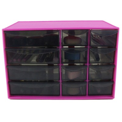 YJ 424911 Multifunction Zipper Make-up Boxes With Big Space 3 Drawer For Sale